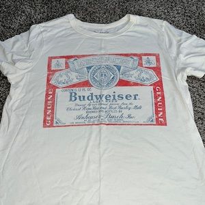 Budweiser tshirt, women’s size L